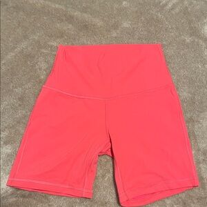 lululemon athletica High-Rise Bike Shorts in Coral